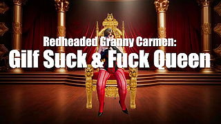 Redheaded Granny Carmen - GILF Suck amp; Fuck Queen